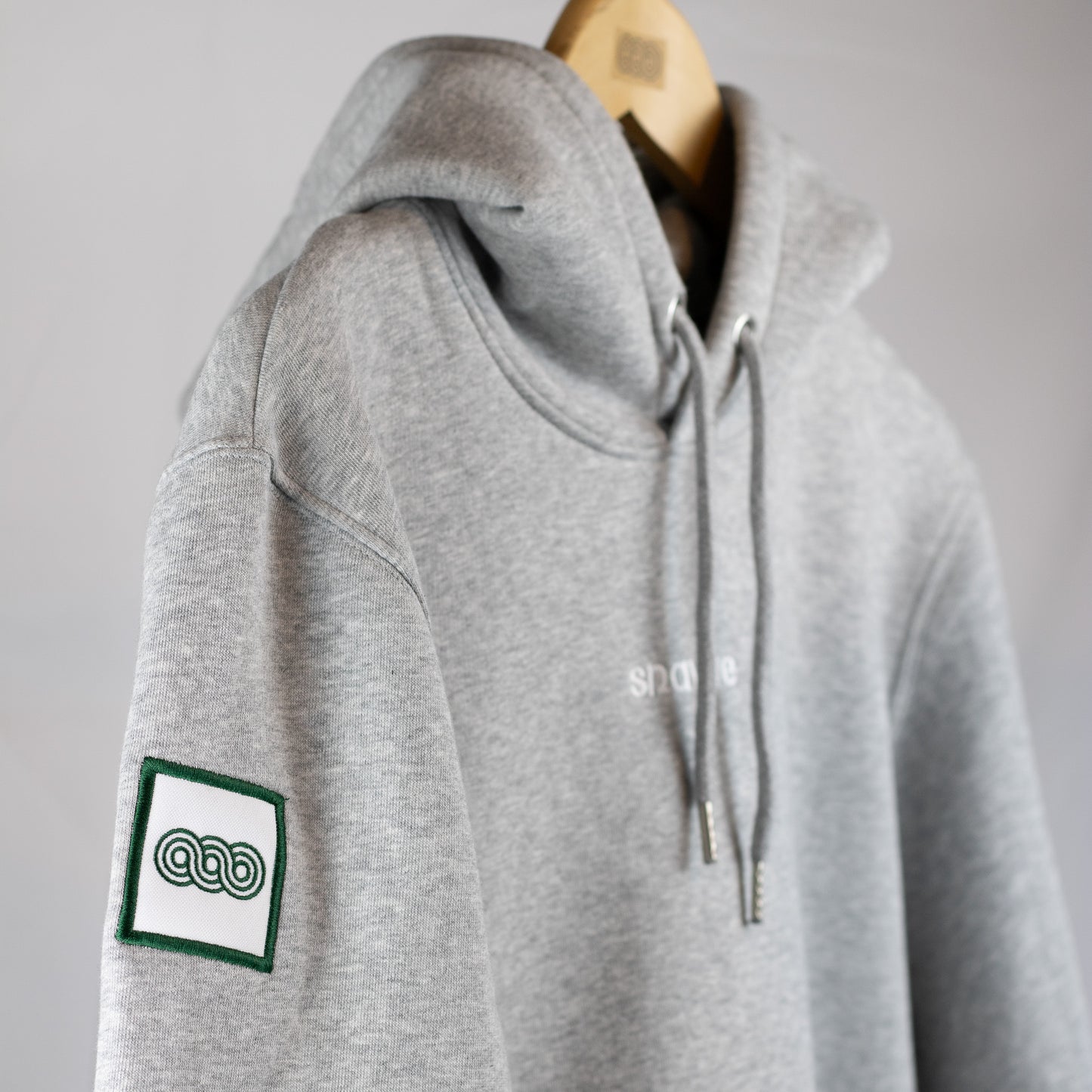 Grey Patched Hoodie - Unisex