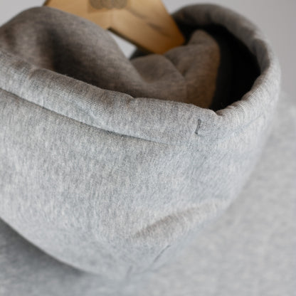 Grey Patched Hoodie - Unisex